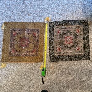 Elegant Persian Style Decorative pillow cover Set - Black and Gold